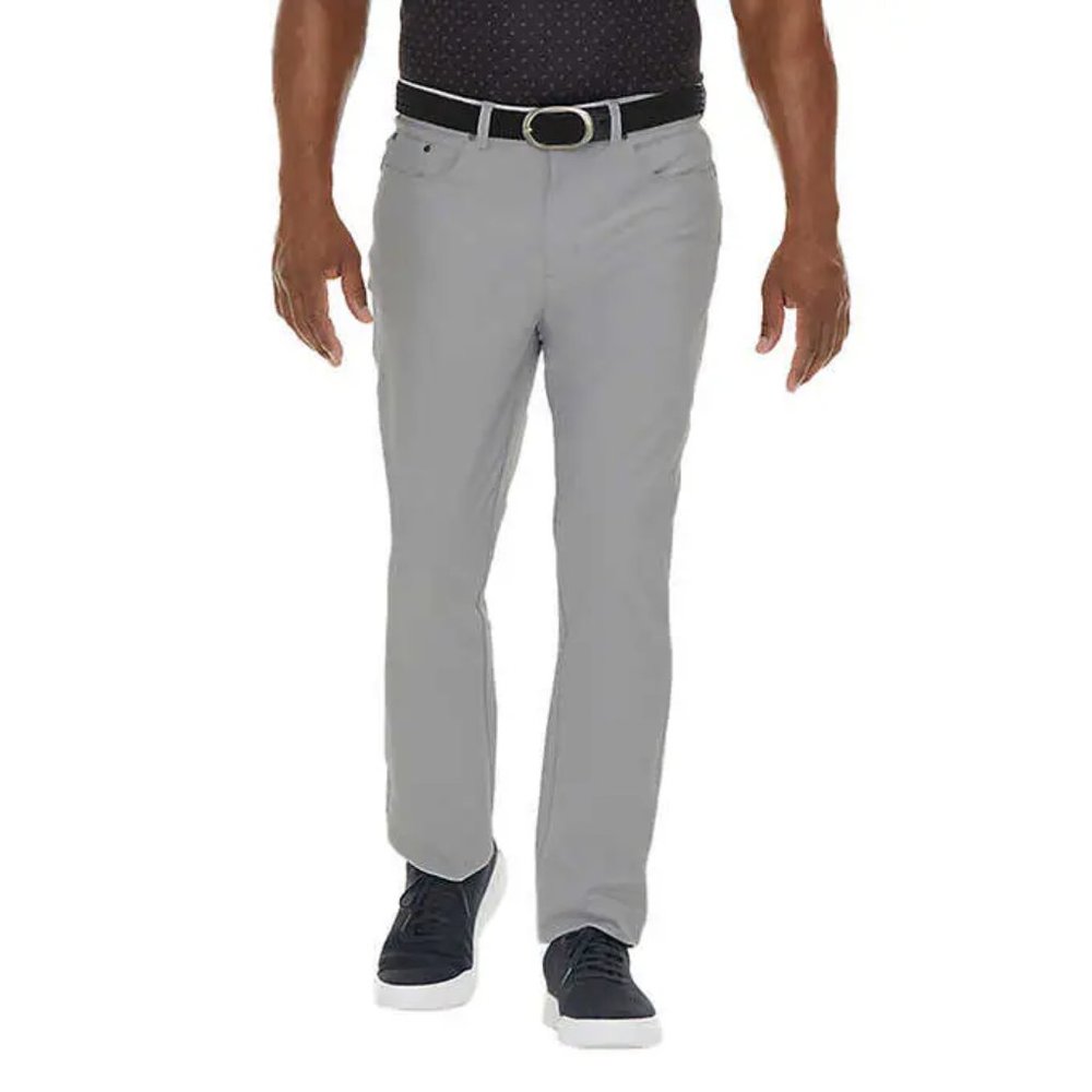Greg Norman Men's 5 Pocket Pant Gray 30x29